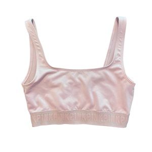 PINK Victoria’s Secret Scoopneck Sports Bra Light Pink Size XS